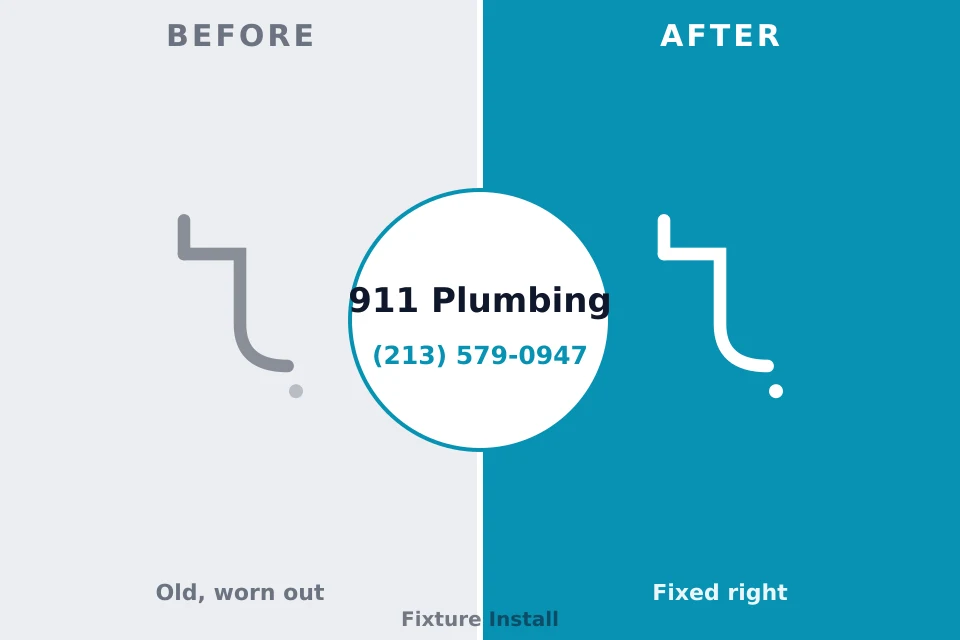 Before and after: plumbing repair Hancock, MD